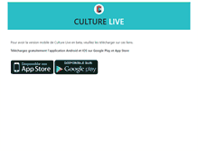 Tablet Screenshot of culture-live.com